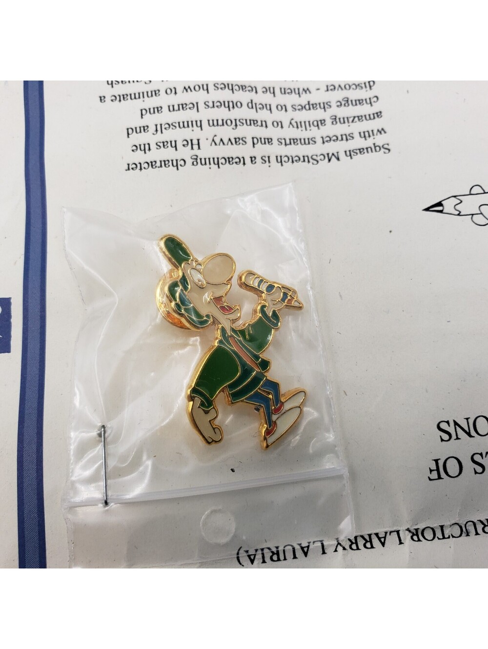Squash McStretch Pin Disney Institute Limited Edition with COA NIP DI 1/5000